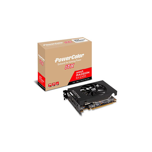 PowerColor AMD Radeon RX 6400 ITX 4GB GDDR6 (AXRX 6400 4GBD6-DH)