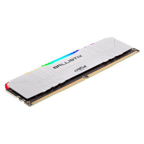 Crucial Ballistix RGB 16GB DDR4-3600 Desktop Gaming Memory White ( BL16G36C16U4WL )