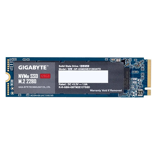 Gigabyte NVMe SSD 128GB M.2 2280 NAND Flash (GP-GSM2NE3128GNTD)