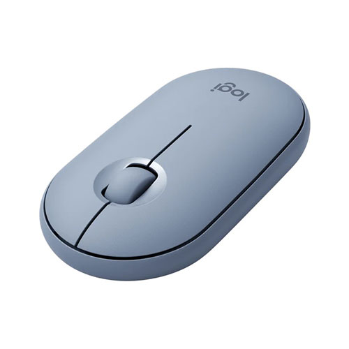 Logitech Pebble M350 Wireless and Bluetooth Mouse - Blue (910-005603)