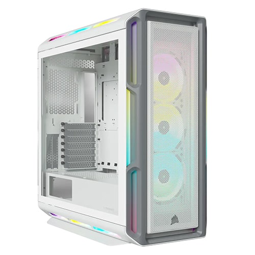 Corsair iCUE 5000T RGB Tempered Glass Mid-Tower ATX PC Case - White (CC-9011231-WW)