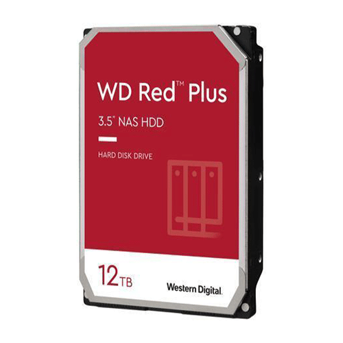Western Digital Red Plus 12TB NAS Hard Drive 3.5inch (WD120EFBX)