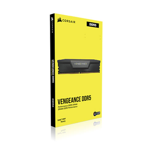 Corsair Vengeance 16GB (1x16GB) DDR5 5200MHz C40 Memory (CMK16GX5M1B5200C40)