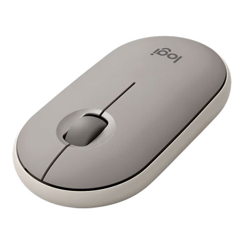 Logitech Pebble M350 Wireless and Bluetooth Mouse - Sand (910-006665)