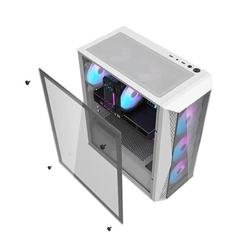 Ant Esports 220 Air White Mid Tower Case