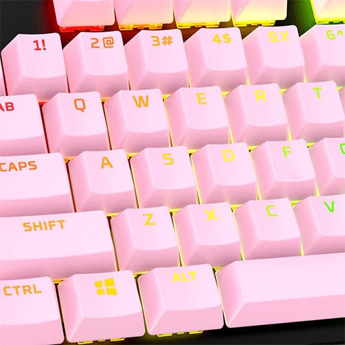 HyperX Full key Set Keycaps - PBT - Pink (519T9AA-ABA)