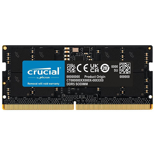 Crucial 16GB DDR5-5200 SODIMM Laptop Memory (CT16G52C42S5)