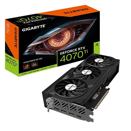 Gigabyte GeForce RTX 4070 Ti WINDFORCE OC 12G GDDR6X (GV-N407TWF3OC -12GD)