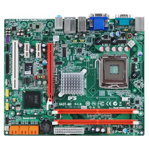 ECS G43T-M3 8GB DDR2 Intel Motherboard