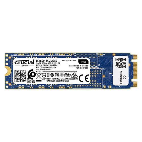 Crucial MX500 500GB M.2 Type 2280 Internal Solid State Drive (CT500MX500SSD4)