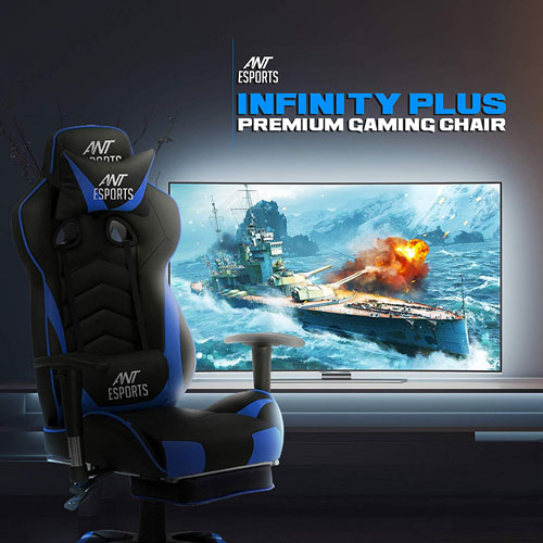 Ant Esports Infinity Plus Gaming Chair - Blue-Black