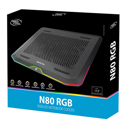 Deepcool N80 RGB Gaming Notebook Cooler with RGB LED Lighting