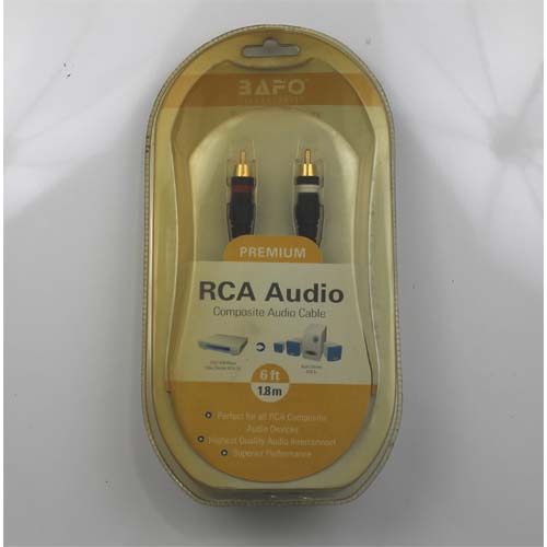 Bafo 6f RCA Male x2- RCA Male x2  Viedo Cable (RA-RCA2-6F-V1)
