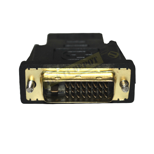 DVI-D 24 + 1 Dual Link Male To HDMI Female Converter - Black