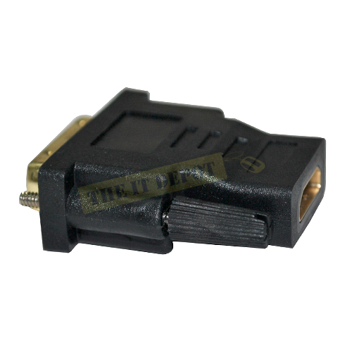 DVI-D 24 + 1 Dual Link Male To HDMI Female Converter - Black
