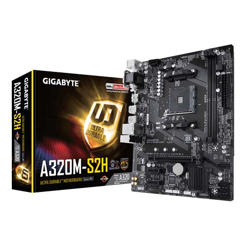 Gigabyte GA-A320M-S2H AMD AM4 Socket Motherboard