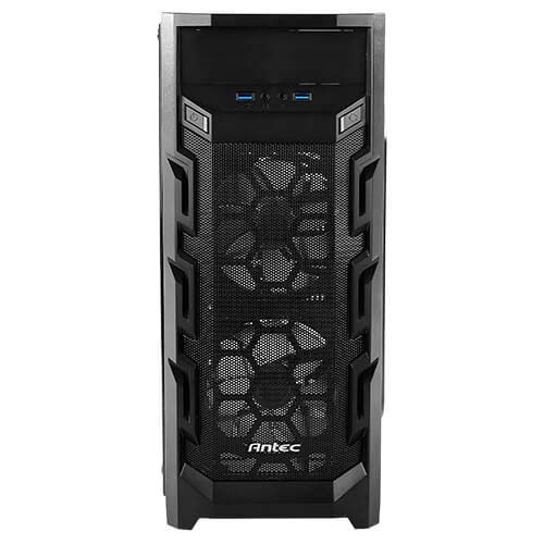 Antec GX202 Mid Tower Gaming Case - Blue LED