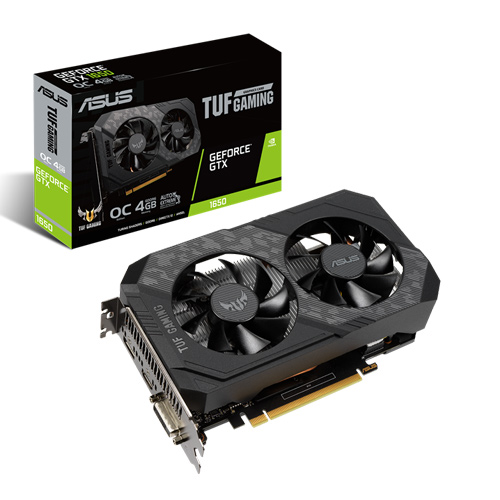 Asus TUF Gaming GeForce GTX 1650 OC Edition 4GB GDDR6 (TUF-GTX1650-O4GD6-P-GAMING)